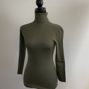 Ralph Lauren Olive Turtleneck Sweater